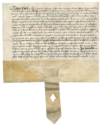 An indenture signed by Edward Alleyn