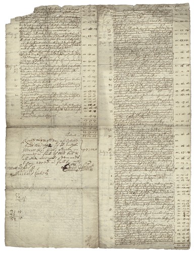 Receipted bill from Edward Hobart to Sir Joseph Herne